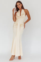 Nariah Cowl Neck Maxi Dress Butter
